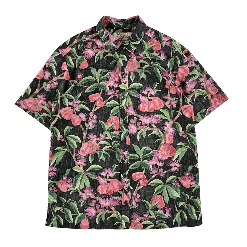 Kahala Shirt Mens-Hawaiian Aloha Button Up-0154